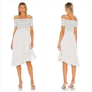 Tularosa Tallulah Midi Dress in Ivory Small